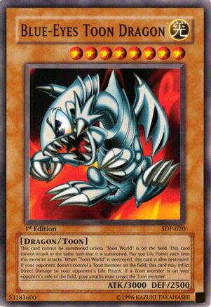 Blue-Eyes Toon Dragon (SDP-020) - Starter Deck: Pegasus Unlimited