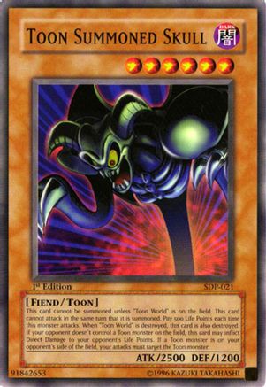 Toon Summoned Skull (SDP-021) - Starter Deck: Pegasus Unlimited