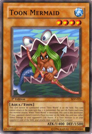 Toon Mermaid (SDP-023) - Starter Deck: Pegasus 1st Edition