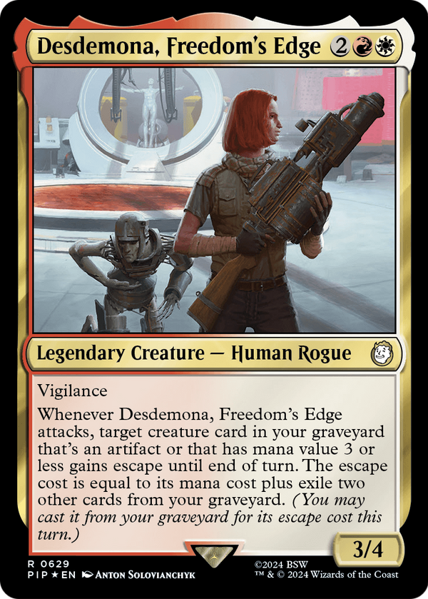 Desdemona, Freedom's Edge (Surge Foil) (PIP-629) - Fallout Foil