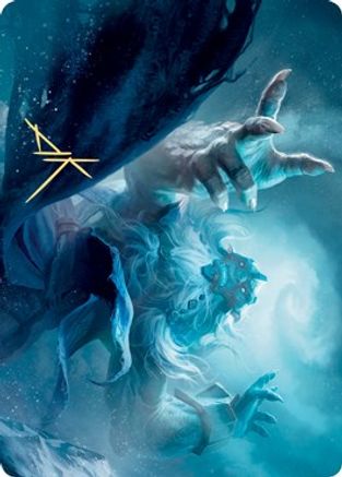 Cyclone Summoner Art Card (Gold-Stamped Signature) (ASKHM-013) - Art Series: Kaldheim