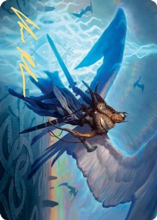 Righteous Valkyrie Art Card (Gold-Stamped Signature) (ASKHM-006) - Art Series: Kaldheim