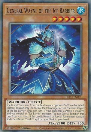General Wayne of the Ice Barrier (SDFC-EN001) - Structure Deck: Freezing Chains 1st Edition