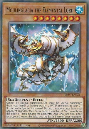 Moulinglacia the Elemental Lord (SDFC-EN025) - Structure Deck: Freezing Chains 1st Edition
