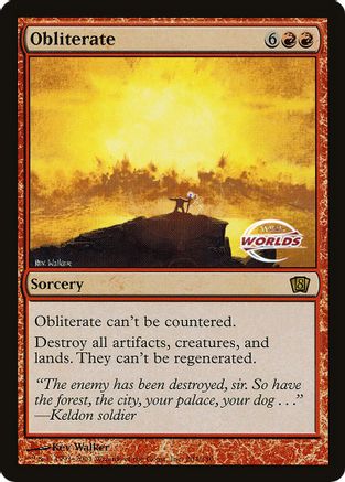 Obliterate (World Championship 2003) (OVER-204) - Oversize Cards