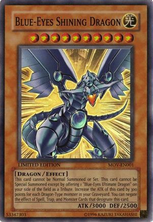 Blue-Eyes Shining Dragon (MOV-EN001) - Yu-Gi-Oh! The Movie Promo Set Limited