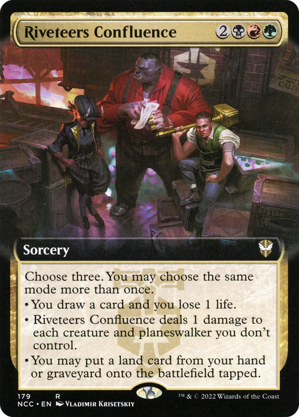 Riveteers Confluence (Extended Art) (NCC-179) - New Capenna Commander: (Extended Art)