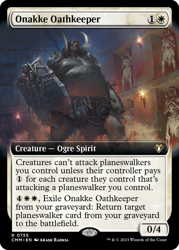 Onakke Oathkeeper (Extended Art) (CMM-755) - Commander Masters: (Extended Art) Foil