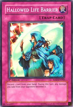 Hallowed Life Barrier (SOD-EN060) - Soul of the Duelist 1st Edition