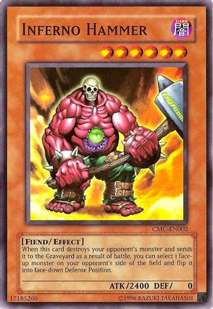 Inferno Hammer (Capsule Monster Coliseum) (CMC-EN002) - Yu-Gi-Oh! Video Game Promotional Cards Limited