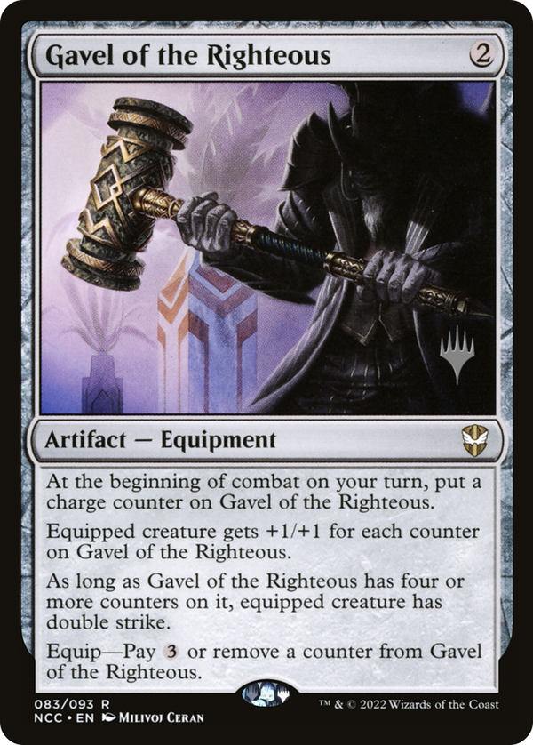 Gavel of the Righteous (PPSNC-083) - New Capenna Commander Promos Foil