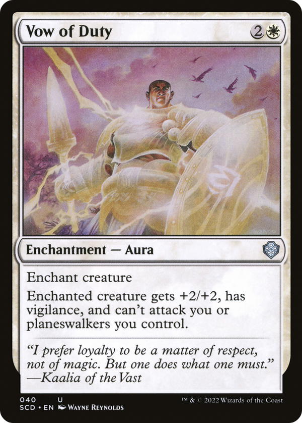 Vow of Duty (SCD-040) - Starter Commander Decks