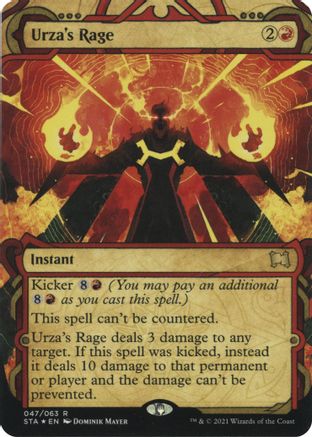 Urza's Rage (Foil Etched) (STA-047) - Strixhaven Mystical Archive (Borderless) Foil