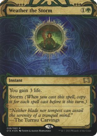 Weather the Storm (Foil Etched) (STA-058) - Strixhaven Mystical Archive (Borderless) Foil