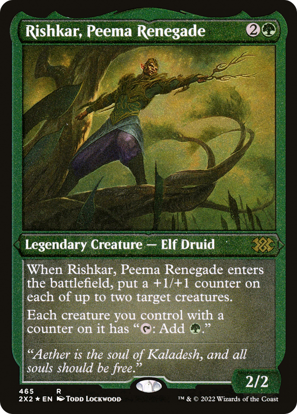 Rishkar, Peema Renegade (Foil Etched) (2X2-465) - Double Masters 2022 Foil