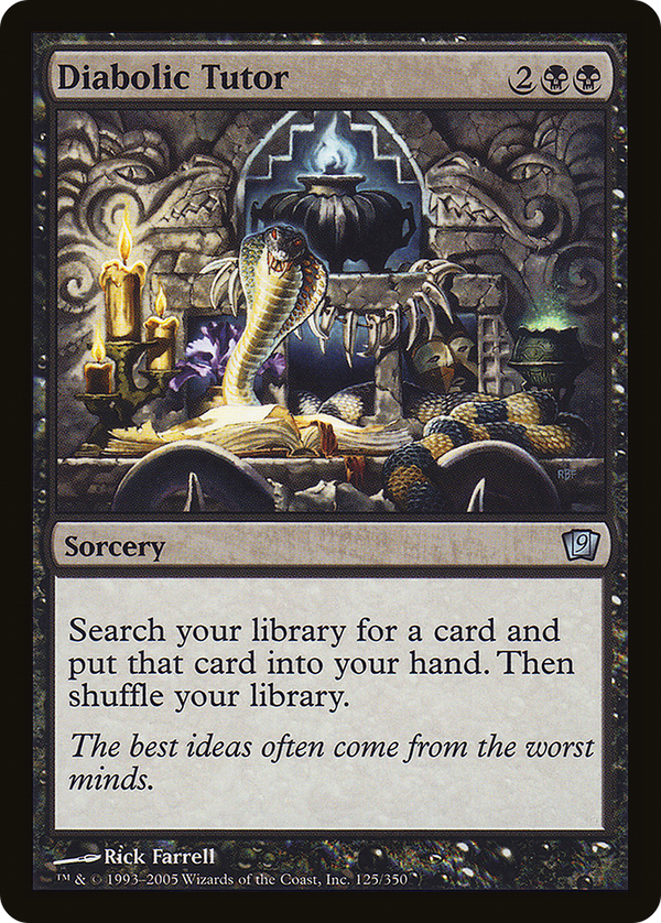 Diabolic Tutor (9ED-125) - 9th Edition Foil