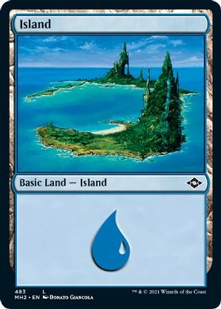 Island (483) (Foil Etched) (MH2-483) - Modern Horizons 2 Foil