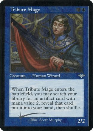 Tribute Mage (Retro Frame) (Foil Etched) (MH1-010) - Modern Horizons Foil
