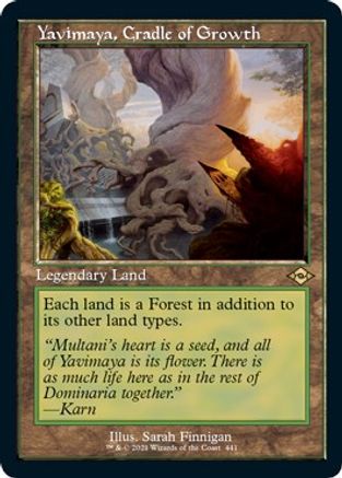 Yavimaya, Cradle of Growth (Retro Frame) (Foil Etched) (MH2-441) - Modern Horizons 2 Foil