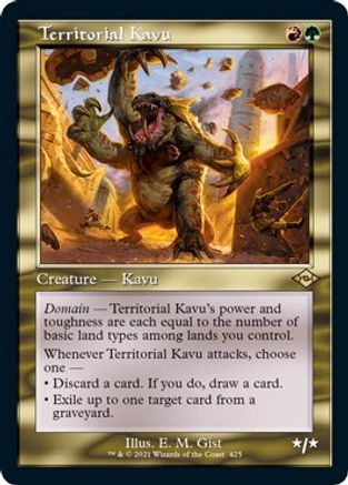 Territorial Kavu (Retro Frame) (Foil Etched) (MH2-425) - Modern Horizons 2 Foil