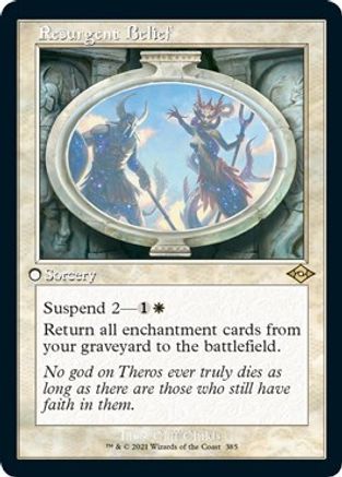 Resurgent Belief (Retro Frame) (Foil Etched) (MH2-385) - Modern Horizons 2 Foil