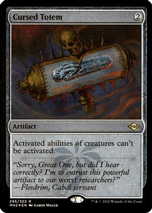 Cursed Totem (Foil Etched) (MH2-295) - Modern Horizons 2 Foil