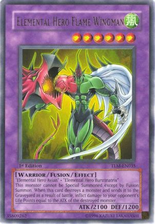 Elemental HERO Flame Wingman (TLM-EN035) - The Lost Millennium 1st Edition