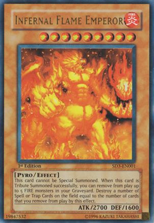 Infernal Flame Emperor (SD3-EN001) - Structure Deck: Blaze of Destruction 1st Edition