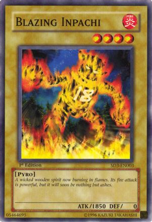 Blazing Inpachi (SD3-EN003) - Structure Deck: Blaze of Destruction 1st Edition