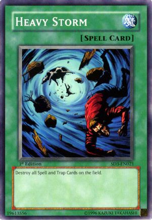 Heavy Storm (SD3-EN021) - Structure Deck: Blaze of Destruction 1st Edition