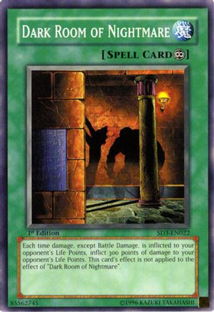Dark Room of Nightmare (SD3-EN022) - Structure Deck: Blaze of Destruction 1st Edition