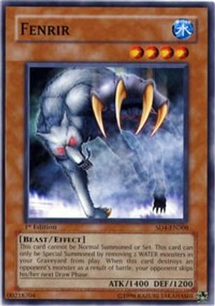 Fenrir (SD4-EN008) - Structure Deck: Fury from the Deep 1st Edition
