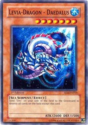 Levia-Dragon - Daedalus (SD4-EN010) - Structure Deck: Fury from the Deep 1st Edition