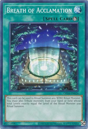 Breath of Acclamation (OP16-EN026) - OTS Tournament Pack 16 Unlimited