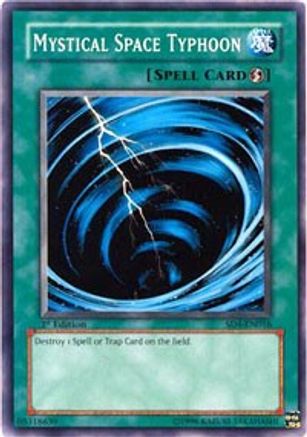 Mystical Space Typhoon (SD4-EN016) - Structure Deck: Fury from the Deep 1st Edition