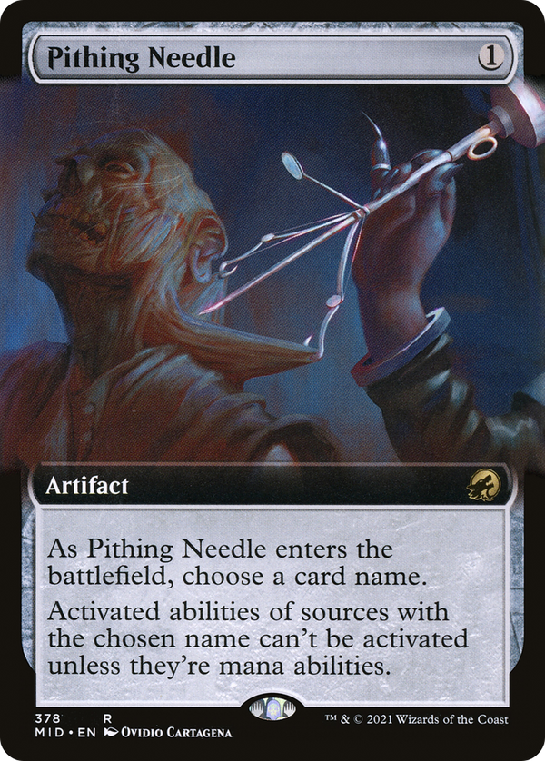 Pithing Needle (Extended Art) (MID-378) - Innistrad: Midnight Hunt: (Extended Art)