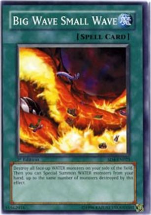 Big Wave Small Wave (SD4-EN025) - Structure Deck: Fury from the Deep 1st Edition