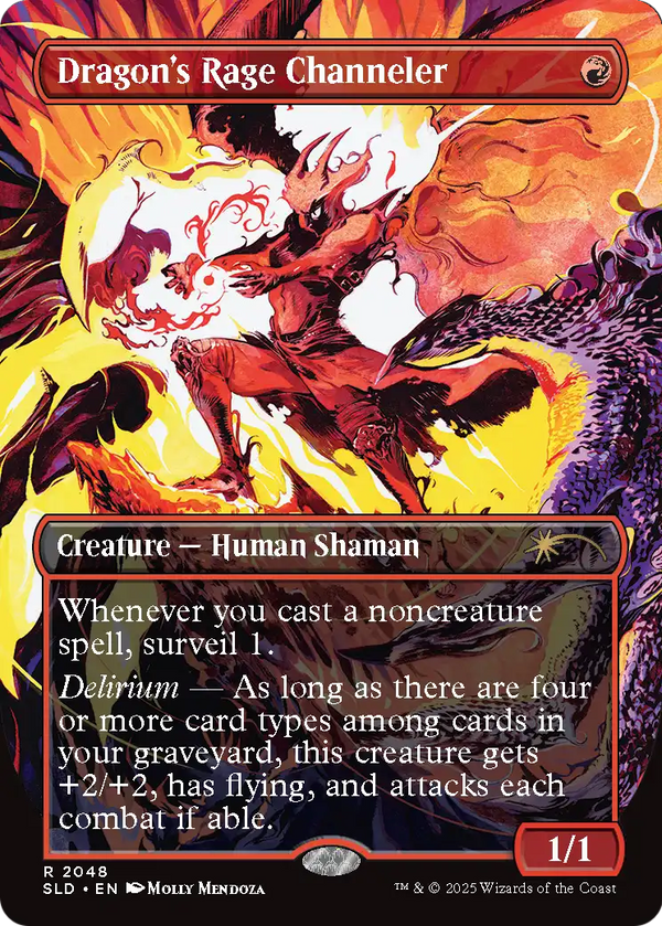 Dragon's Rage Channeler (SLD-2048) - Secret Lair Drop (Borderless) Foil