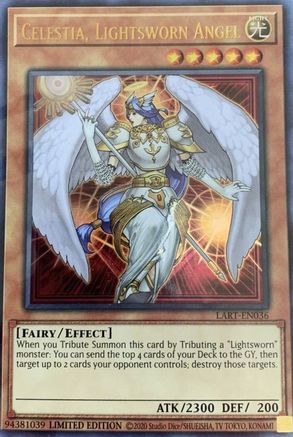 Celestia, Lightsworn Angel (LART-EN036) - The Lost Art Promotion Limited