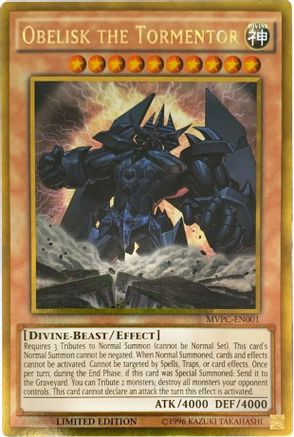 Obelisk the Tormentor (Blu-Ray DVD Promo) (MVPC-EN001) - The Dark Side of Dimensions Movie Pack: Gold Edition Limited