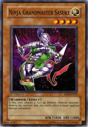 Ninja Grandmaster Sasuke (SD5-EN015) - Structure Deck: Warrior's Triumph 1st Edition