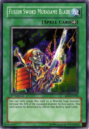 Fusion Sword Murasame Blade (SD5-EN026) - Structure Deck: Warrior's Triumph 1st Edition