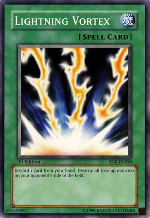 Lightning Vortex (SD5-EN030) - Structure Deck: Warrior's Triumph 1st Edition
