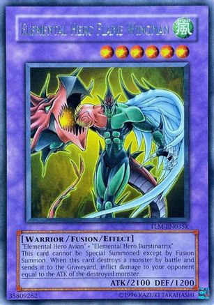 Elemental HERO Flame Wingman (TLM-EN035K) (TLM-EN035K) - Redemption Replacement Unlimited