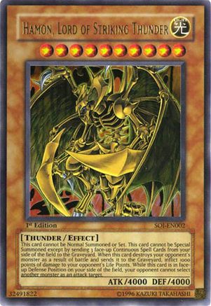 Hamon, Lord of Striking Thunder (SOI-EN002) - Shadow of Infinity Unlimited