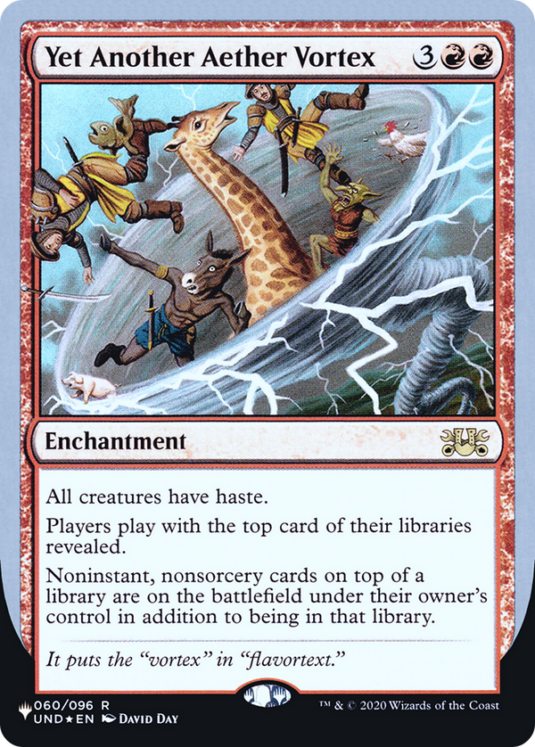 Yet Another Aether Vortex (LIST-060/096) - The List (Unfinity Foil Edition) Foil