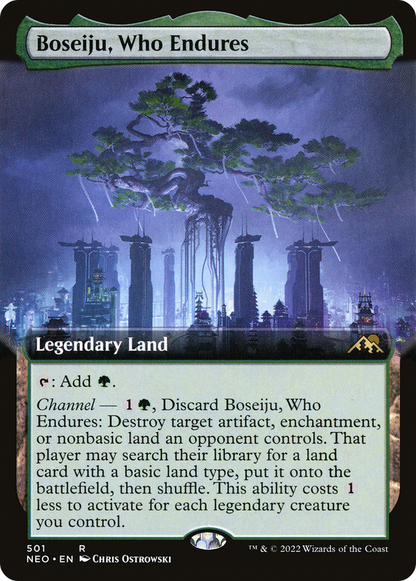 Boseiju, Who Endures (Extended Art) (NEO-501) - Kamigawa: Neon Dynasty: (Extended Art)
