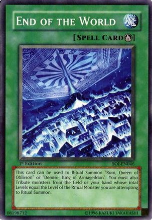 End of the World (SOI-EN046) - Shadow of Infinity 1st Edition