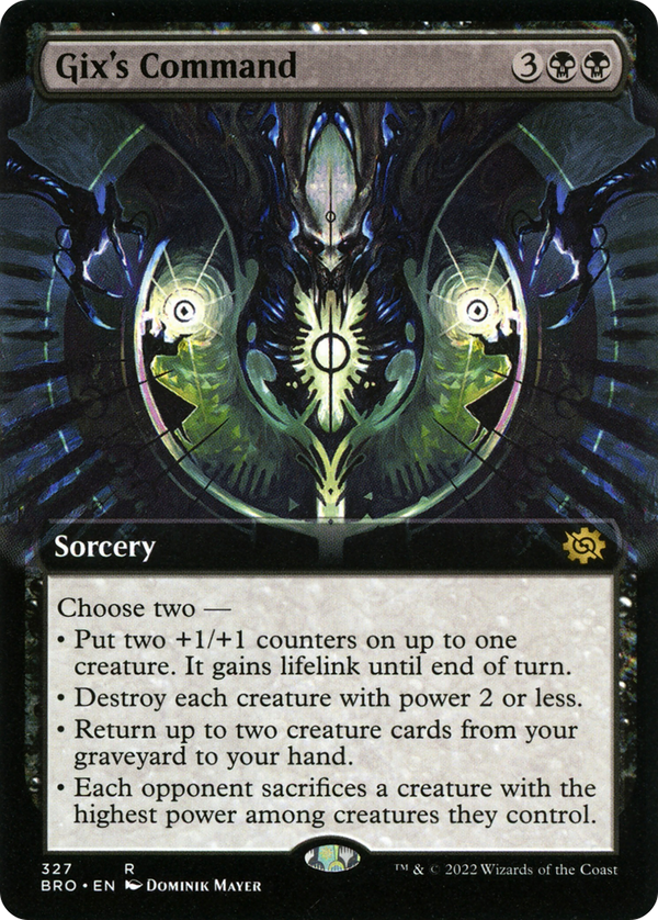 Gix's Command (Extended Art) (BRO-327) - The Brothers' War: (Extended Art) Foil