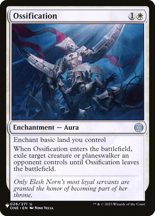 Ossification (LIST-ONE-26) - The List